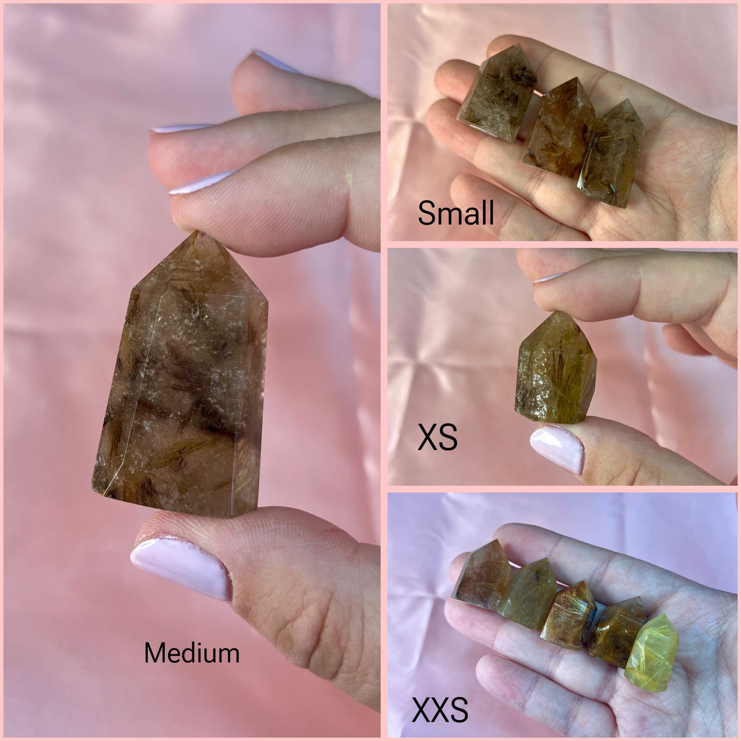 Rutile Quartz Mini Points