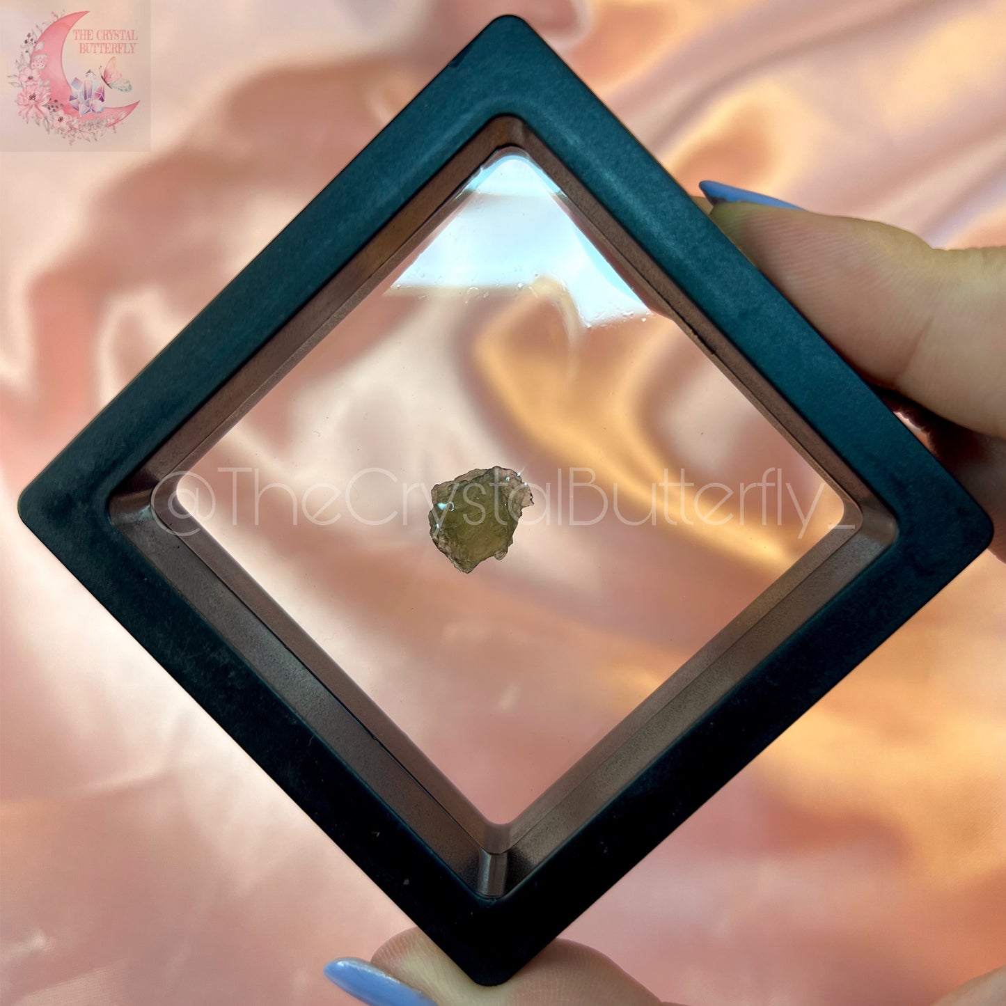 Moldavite Pieces in Display Boxes