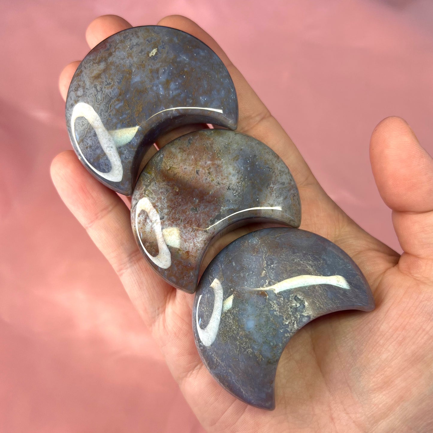 Ocean Jasper Chunky Moons