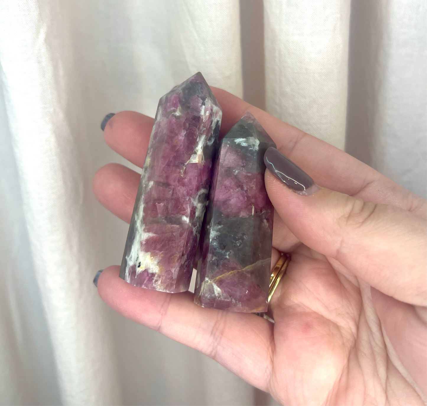 Pink Tourmaline Points