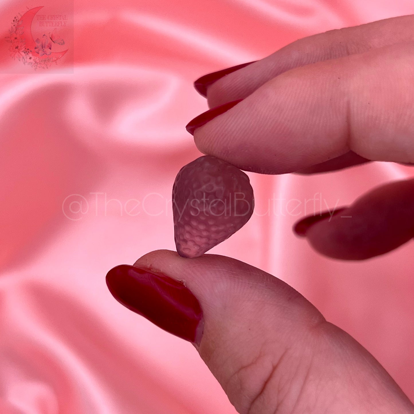 Fluorite Mini Strawberry Carving
