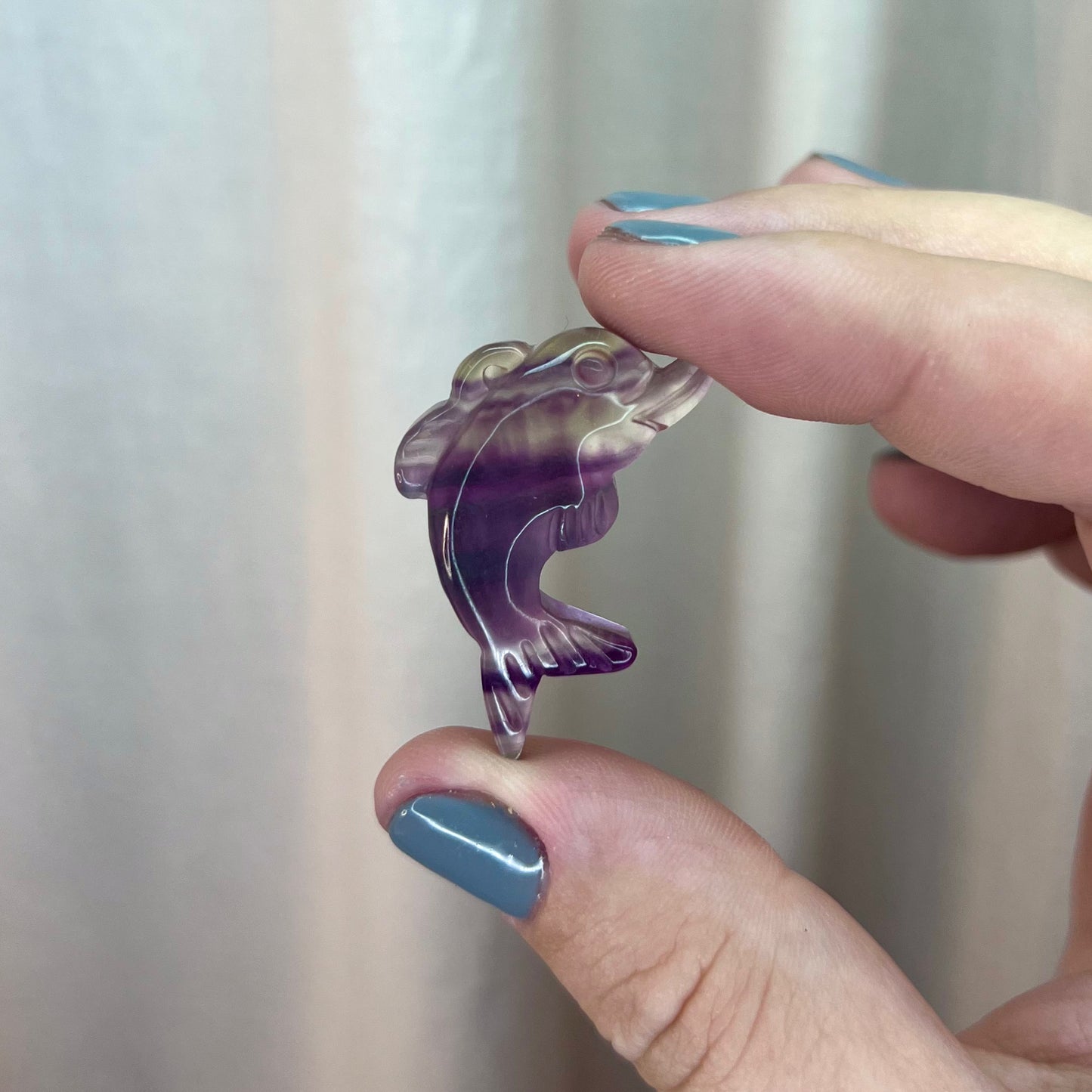 Fluorite Dolphin Carving