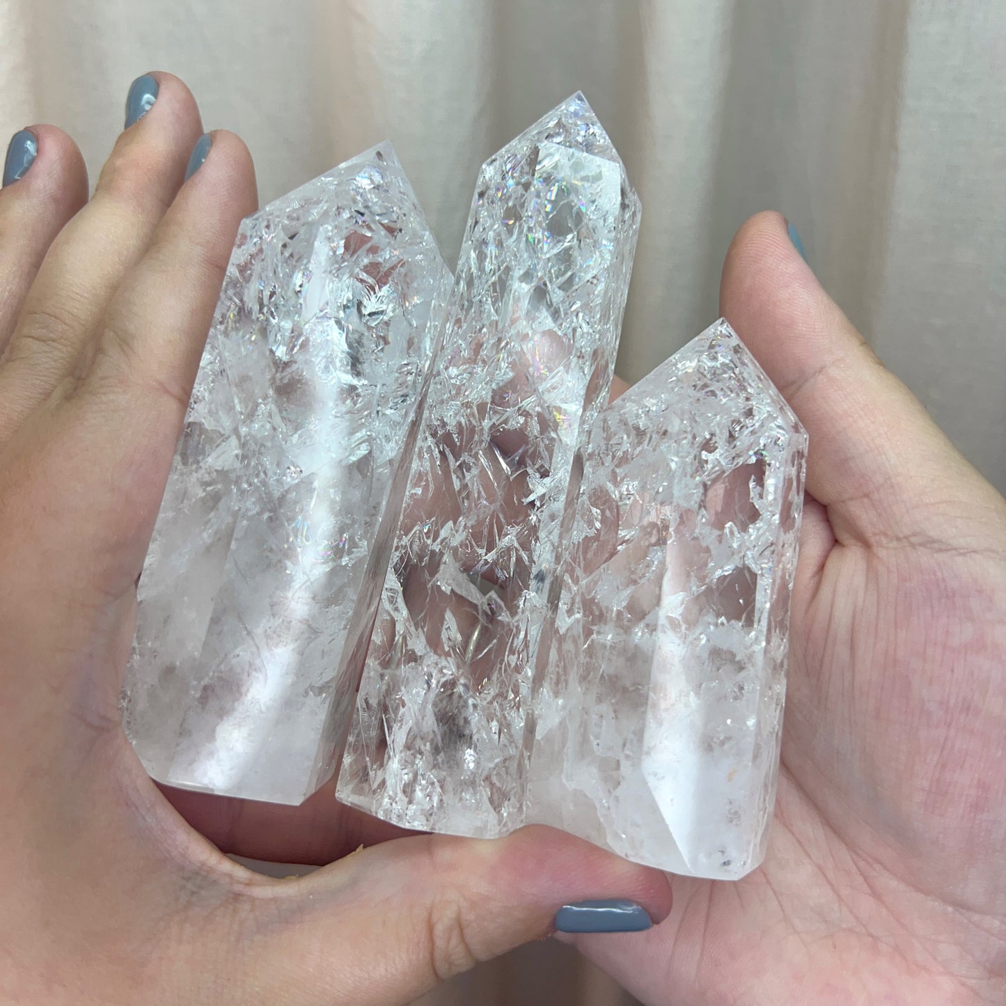 Crackle Quartz Towers (CHUNKY)