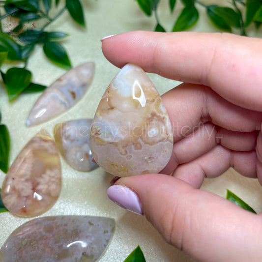 Cabochons - Flower Agate