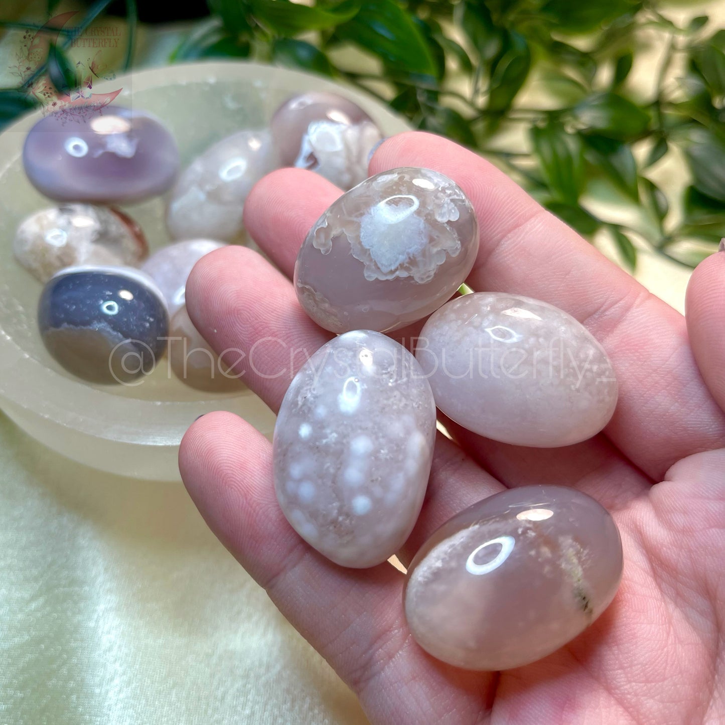 Flower Agate Tumble